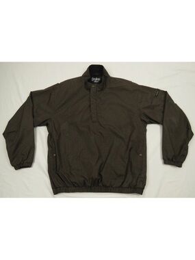 Footjoy Dryjoys FJ Golf Wind Rain Waterproof Houndstooth 1/4 Zip Jacket XL